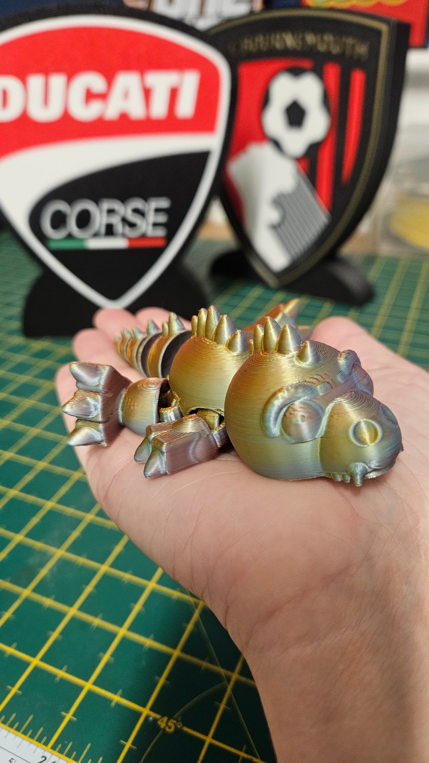 Small Articulated Dragon 3d printed