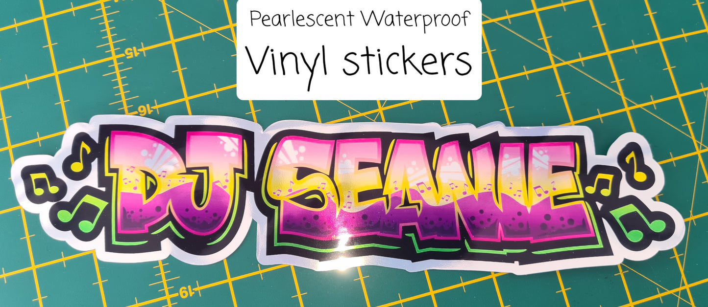 Pearlescent ( Metallic) Waterproof Printable Adhesive Vinyl