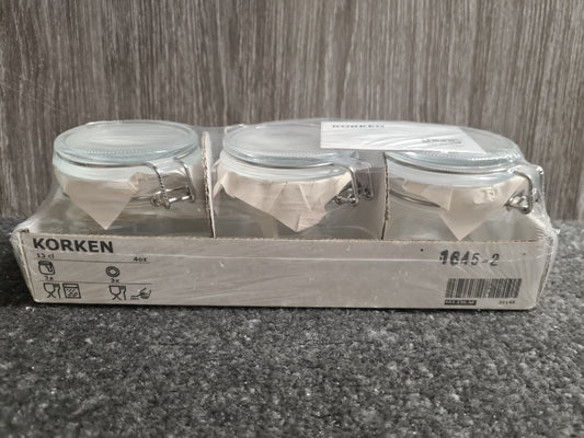 Ikea Korken Set of 3 jars