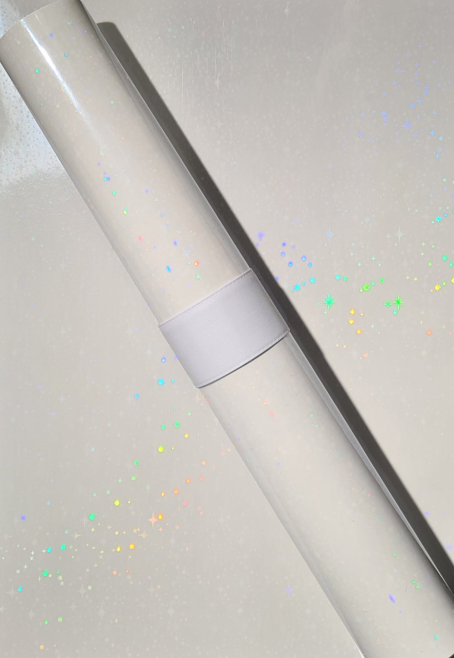 Transparent Very Sparkly Holographic Vinyl A4 Sheets Perfect for layering over stickers.