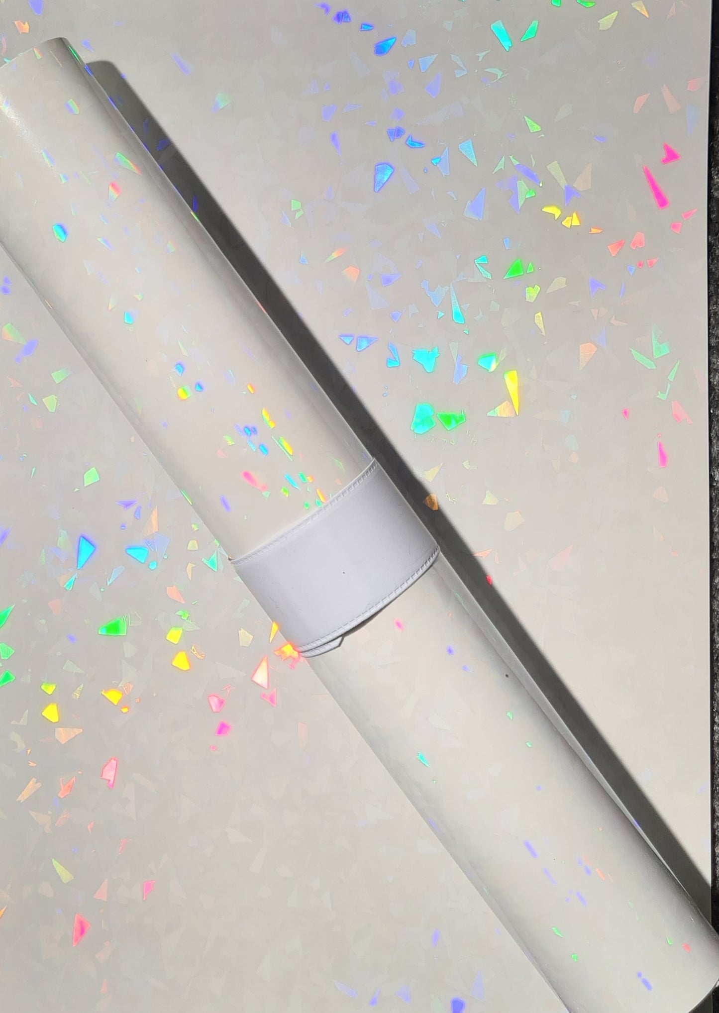 Transparent Very Sparkly Holographic Vinyl A4 Sheets Perfect for layering over stickers.