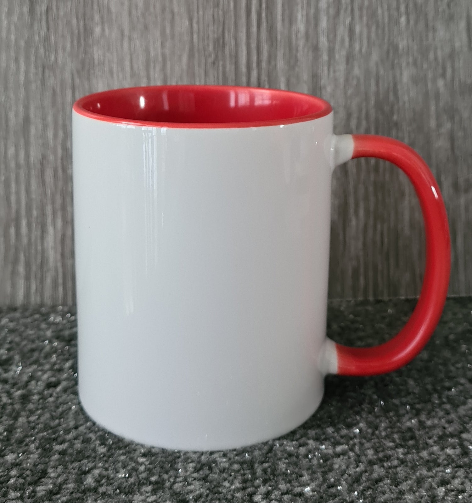 Sublimation Mug 11oz Red - Inside and Handle