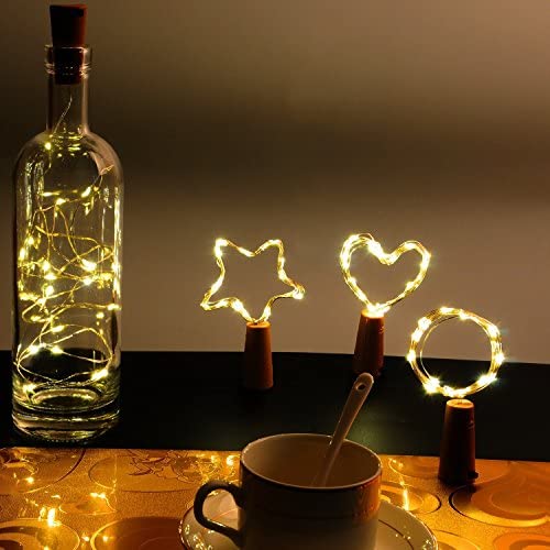 Wine Bottle Lights with Cork