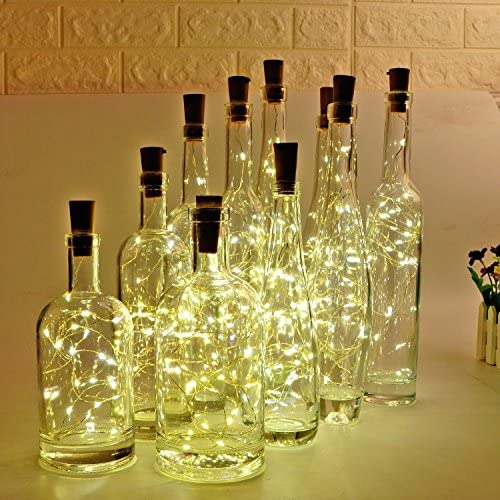 Wine Bottle Lights with Cork