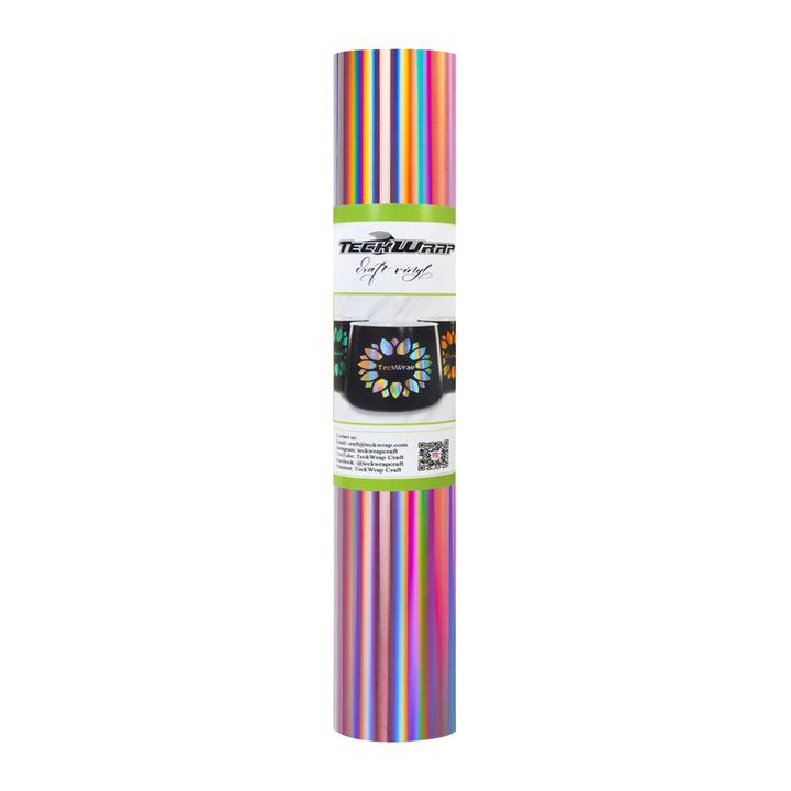 HOLOGRAPHIC RAINBOW Adhesive Craft Vinyl (Teckwrap)