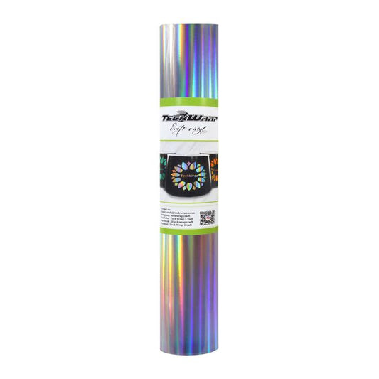 HOLOGRAPHIC RAINBOW Adhesive Craft Vinyl (Teckwrap)