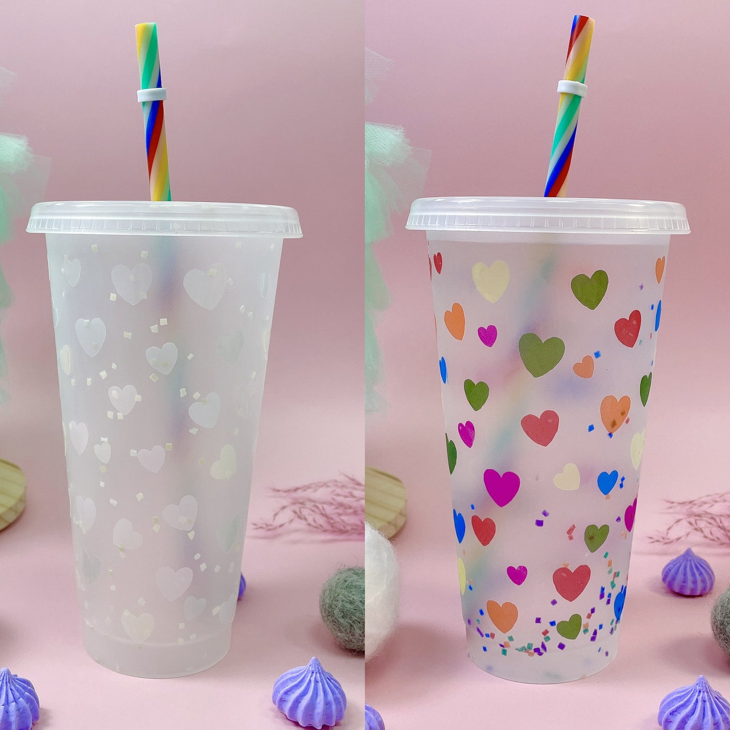CLEAR COLD Colour Changing Adhesive Vinyl (TeckwrapCraft) Perfect for the Clear Cups!
